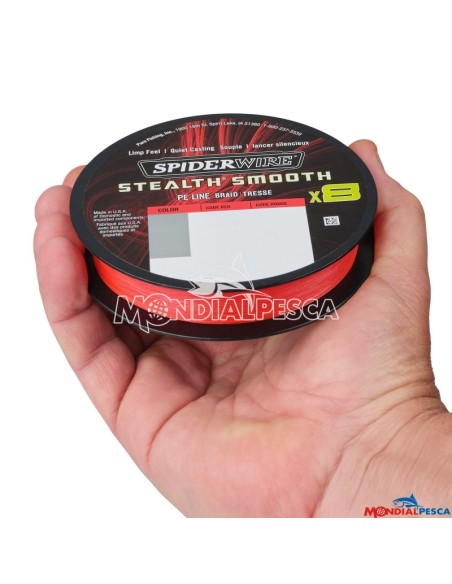 SPIDERWIRE STEALTH SMOOTH X8 300MT RED