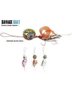 SAVAGE GEAR CUTTLE EYE SINKING 75G ORANGE GLOW ZEBRA