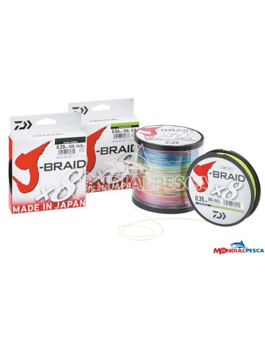 DAIWA J-BRAID X8 150MT MULTICOLOR