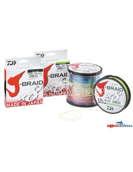DAIWA J-BRAID X8 150MT MULTICOLOR