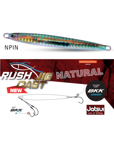 JATSUI RUSH JIG CAST NATURAL 40GR COL NPIN