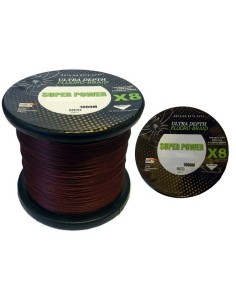 ULTRA DEPTH SUPER POWER X-8 1000MT 0.41MM 55.0KG DARK RED