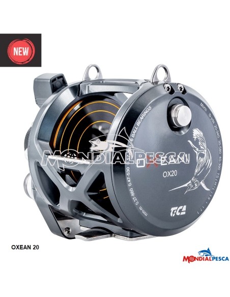 COMBO MULINELLO TICA OXEAN II MONO NEW MODEL 20LB+CANNA BLACK PHANTOM CLASSIC 20LB+BERKLEY TRILENE BIG GAME 600MT