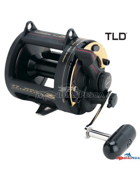 COMBO MULINELLO SHIMANO TLD 25 + CANNA FALCON PEPPERS VORTEX STAD UP 20-35LB+ BERKLEY TRILENE BIG GAME 600MT CLEAR 0.70MM