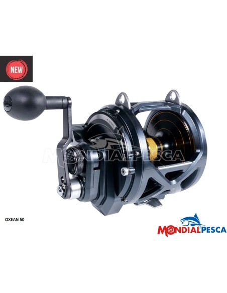 COMBO MULINELLO TICA OXEAN II MONO NEW MODEL 50LB+ CANNA BULOX THORA TUNA 50LB + BERKLEY TRILENE BIG GAME 600MT CLEAR 0.75MM