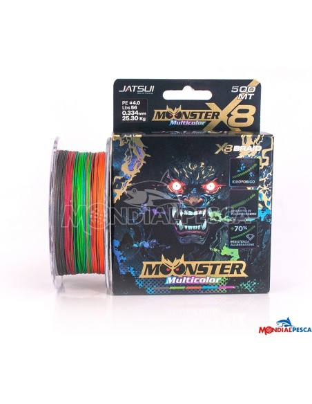 JATSUI MOONSTER BRAID MULTICOLOR 300MT