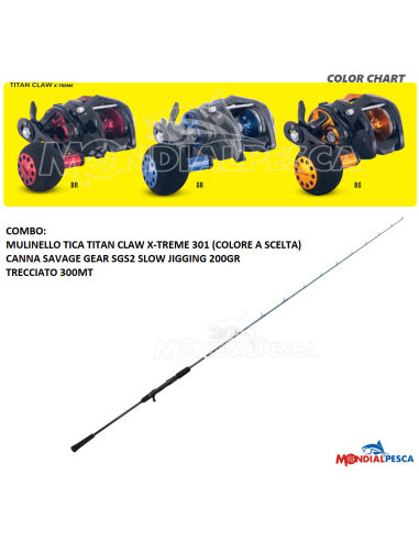 COMBO MULINELLO TICA TITAN CLAW X-TREME...