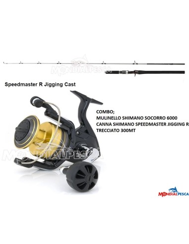 COMBO MULINELLO SHIMANO SOCORRO 6000+CANNA...