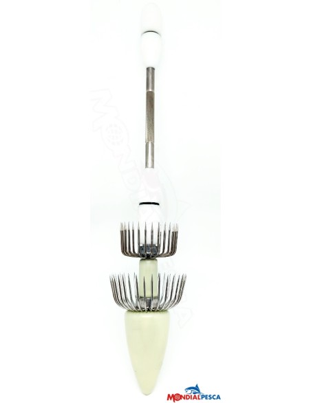 NEW TOTANARA FOSFORESCENTE IN ALLUMINIO 2 CORONE 2 LUCI