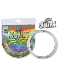 SUFIX WIND ON FLUORO LEADER 10m 30lb SCONTO 30%