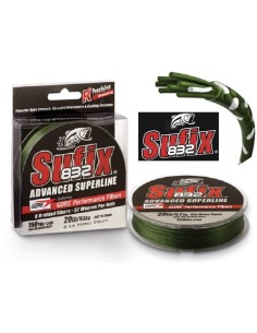 SUFIX ADVANCED SUPERLINE 832 BRAID 120m 0,18mm GREEN SCONTO 30%