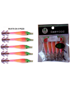 SQUID SEA WOOD 7,5cm col. 30 GLOW