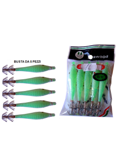 SQUID SEA WOOD 9cm col. 16 GLOW