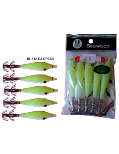 SQUID SEA WOOD 9cm col. 13 GLOW