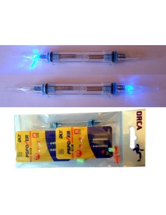 NUOVA LUCE 2 LED INTERMITTENTE A BATTERIA BLU