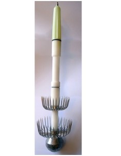 TOTANARA IN TEFLON 2 CORONE 2 LUCI CON TAPPO FOSFORESCENTE