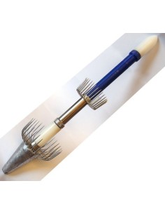 NUOVA TOTANARA IN TEFLON BLU+OTTONE 2 CORONE 2 LUCI (non incluse