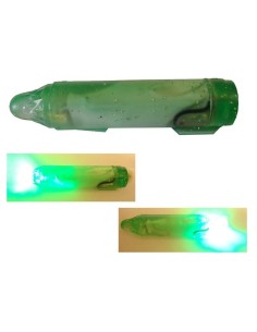 NUOVA LUCE AD ACQUA INTERMITTENZA VELOCE 2 LED VERDE
