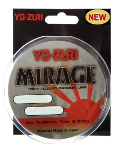 YO-ZURI MIRAGE 100% FLUORO CARBON LINE MT150 MM0,29 KG6,0