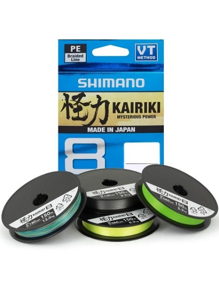 SHIMANO KAIRIKI 8 VT 150M 0.19 MANTIS GREEN
