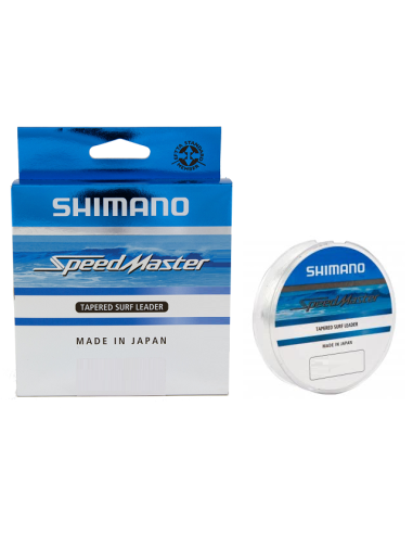 SHIMANO SPEEDMASTER TAPERED LEADER CLEAR 10X15 size 0,18-0,50mm
