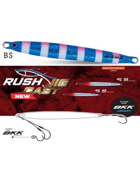 JATSUI RUSH JIG CAST 40GR COL BS